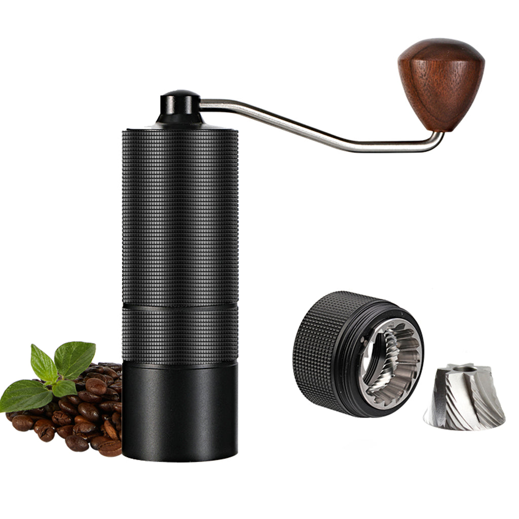 HAILASRE Manual Coffee Grinder with Protable External Grinding Adjusting  Ring, Stainless Steel Conical Burr Hand Coffee Grinder Large Capacity of  30g