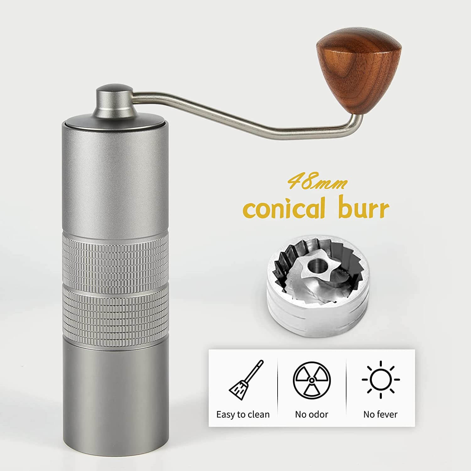 Small Portable Hand-cranked Coffee Bean Grinder Style Manual Coffee Bean  Grinder Hand-cranked Grinder Coffee Machine Grinder Household Appliances  Smal