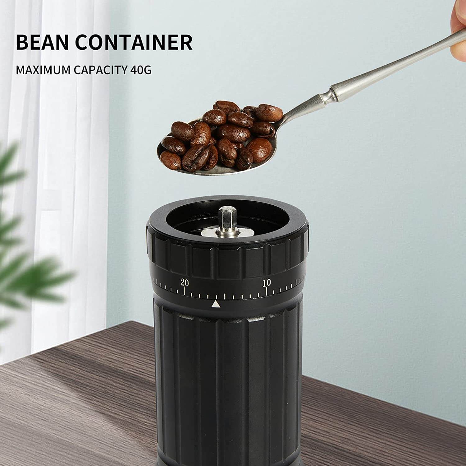 Portable hand store coffee grinder